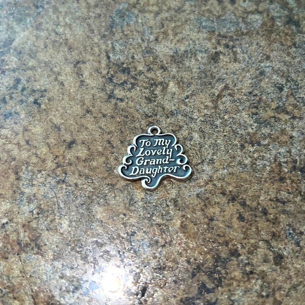 Retired James Avery To My Lovely Granddaughter charm